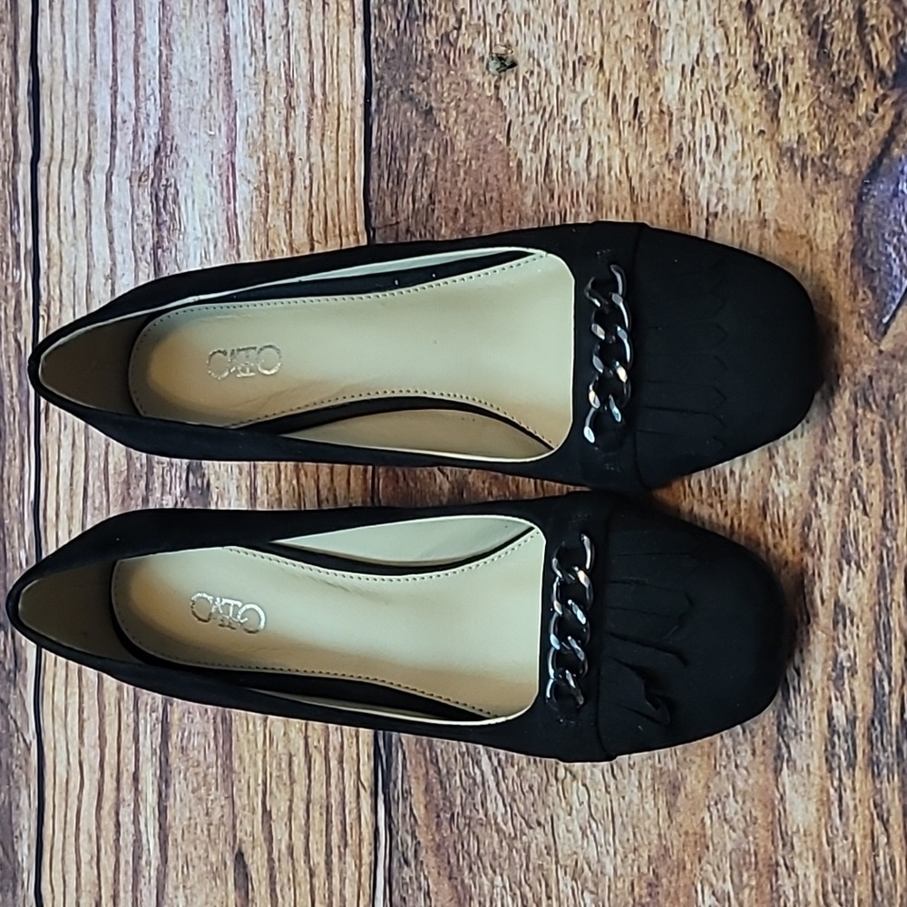 Cato Block Fringe Heel - Picture 2 of 8